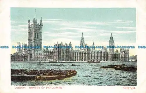 R667218 London. Houses of Parliament. Postkarte