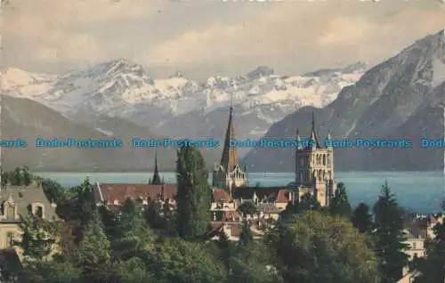 R665020 Lausanne. La Cathedrale et les Alpes Vaudoises. Illustrees Star. A. Kern