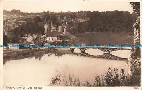 R665673 Chepstow. Schloss und Brücke. Photochrom