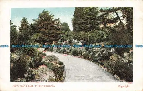 R667224 Kew Gardens. The Rockery. Postkarte