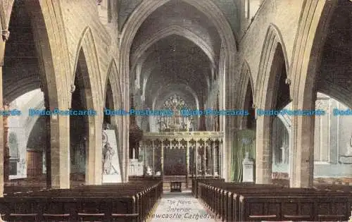 R664306 Newcastle Cathedral. Das Kirchenschiff. Innenraum. 1905