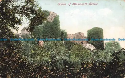 R664320 Ruinen von Monmouth Castle. 1908