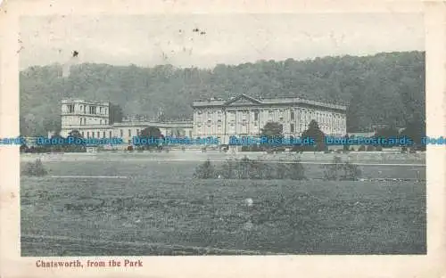 R664328 Chatsworth. aus dem Park. G. W. W. 1904