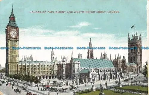 R667254 London. Houses of Parliament und Westminster Abbey. G.D. und D.L. Star