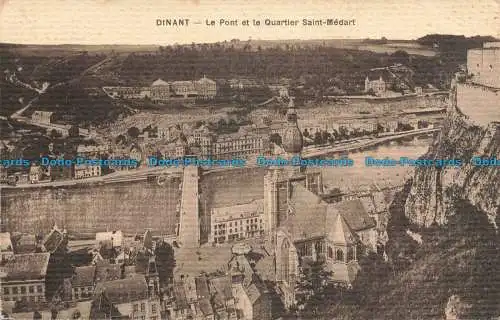 R666447 Dinant. Le Pont et le Quarter Saint Medart. 1911