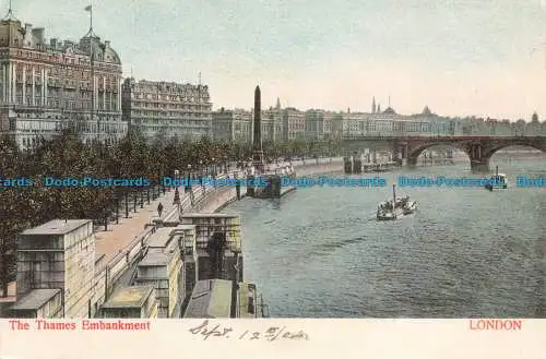 R666475 London. Das Themseufer. Serie Woodbury. Nr. 357. 1904