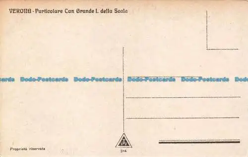 R666501 Verona. Particolare Can Grande I. della Scala. V.T.V