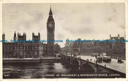 R665120 London. Houses of Parliament und Westminster Bridge