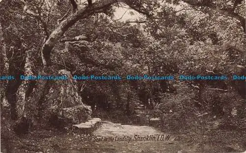 R667412 I.o. W. Shanklin. Steinsitz im Landrutsch. Valentines Serie