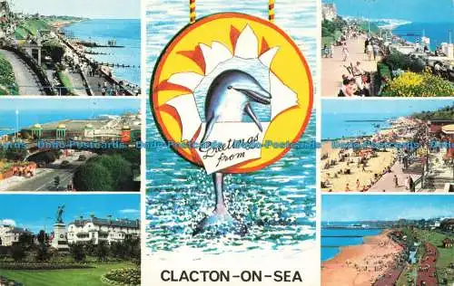 R668146 Grüße aus Clacton auf See. Die Promenade. Der Pier-Eingang. Memoria