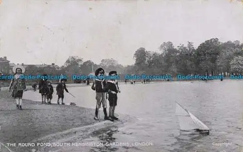 R668153 London. South Kensington Gardens. Der runde Teich. G.D. und D. Star Seri