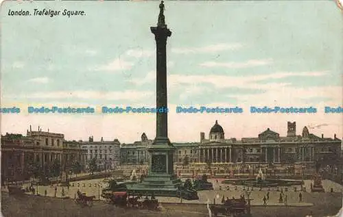 R667692 London. Trafalgar Square. Postkarte. 1907