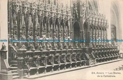 R668292 Anvers. Les Stalles de la Cathedrale. 1909