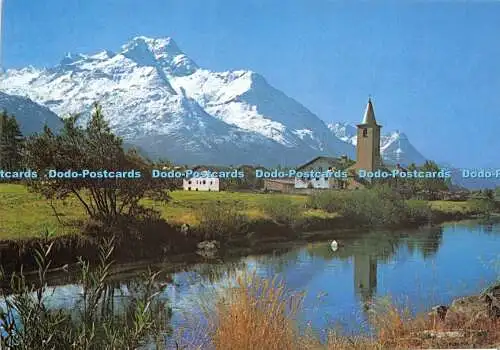 D013530 Motiv aus der Sondermarkenserie Europa CEPT 1977 Landschaften. Sils Ba