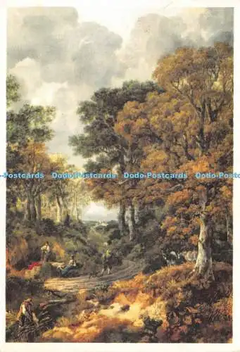 D024090 Thomas Gainsborough. R. A. Cornard Wood. Detail. Nationalgalerie. Royle