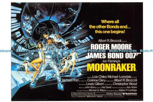 D024114 Code EO 00734. Serie 2 20er Set. Bond Classic Poster. Moonraker 1979.