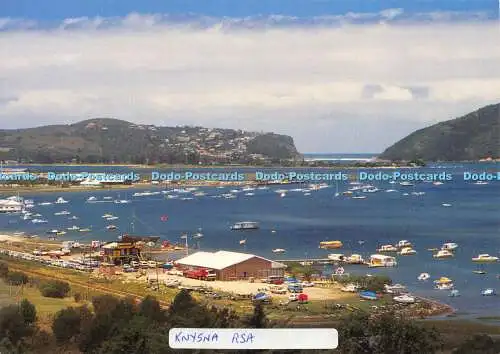 D024217 Knysna. Ansicht der Knysna-Köpfe gezeigt. Ronny Smith. Wayron Postcard Dist