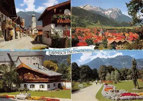 D025025 Gruss aus Garmisch Partenkirchen. Bucheler Karte. Nr. 25. Multi View