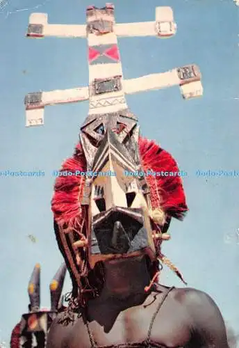 D028038 Masque African. Afrikanische Maske. Dagon. Hoa Qui. Mexichrom. 1965