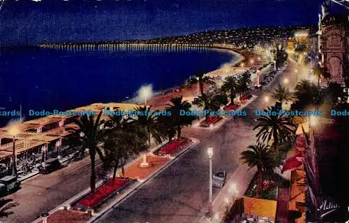 R072330 Schön. La Promenade des Anglais la Nuit. 1953