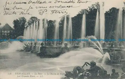 R072981 Versailles. Le Parc. Le Bassin de Neptune. Les Grandes Eaux. LL. Nr 156.