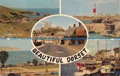 R072341 Schönes Dorset. Mehrfachansicht. Lachs. 1973