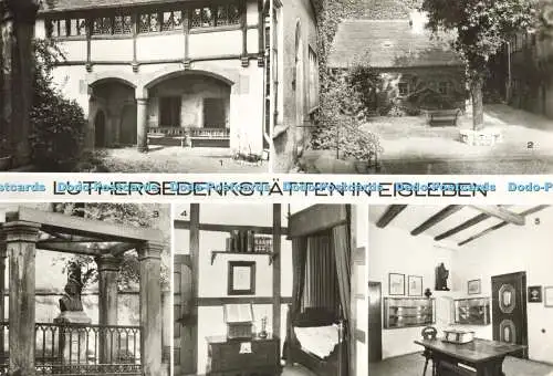 D155770 Luthergedenkstatten in Eisleben. Luthers Geburtshaus. Hofseite. Bild und