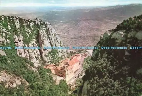 D155807 Montserrat. Vista del Monasterio Desde la Estacion. Ro Foto