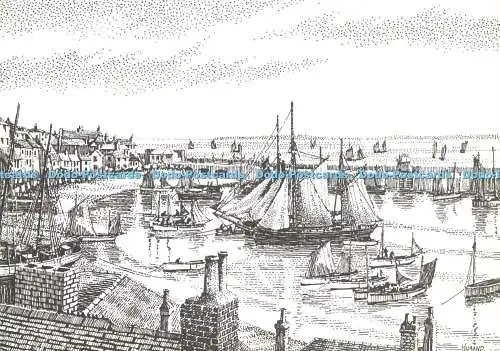 D155868 St. Ives Harbour. Geoffrey Huband Gemälde und Drucke. Keltische Karten