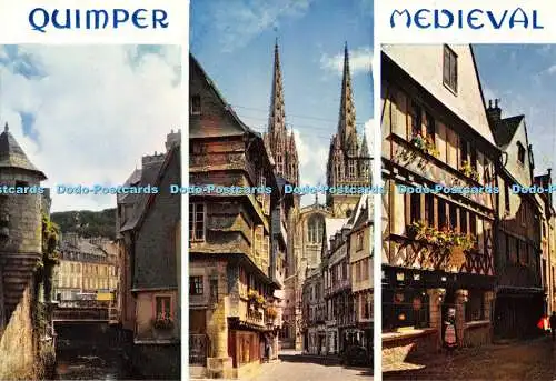 D008785 Quimper. Mittelalter. La Bretagne en Couleurs. Quimper Mittelalter. Finistere.