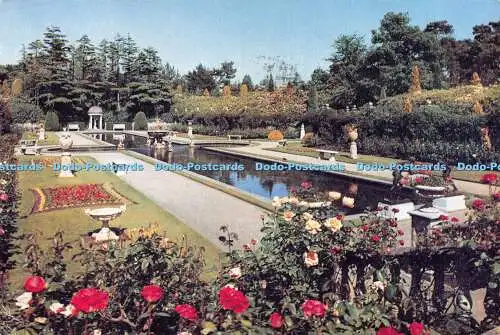 D024633 Der italienische Garten. Compton Acres. Bournemouth. J. Radierungen. 1967