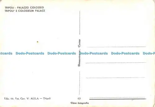 D028078 Tripolis Kolosseum Palace. V. Aula. Bromostampa