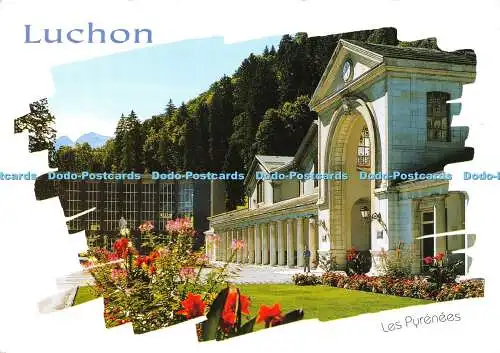 D025311 Luchon. Les Pyrenees. Station thermale des Pyrenees. Les thermes et le v