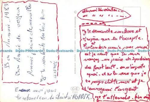 D026507 Bonne Annee. Alain. C. y Z. Postkarte. Grußkarte