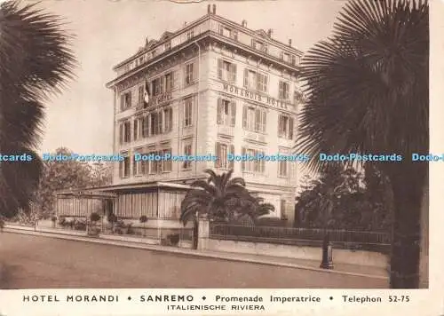 D030643 Hotel Morandi. Sanremo. Promenade Imperatrice. Italienische Riviera. S.