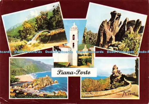 D030652 Piana Porto. Rion. Azur Riviera. La Corse inoubliable. 1983. Multi View
