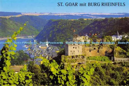 D028483 St. Goar mit Burg Rheinfels. St. Goar mit Burg Rheinfels. Rahmel