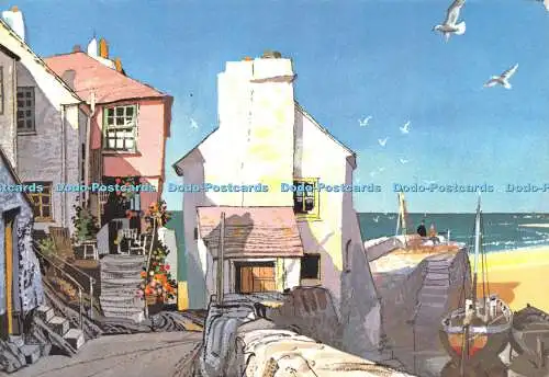 D026715 Cornish Fishing Village. Rowland Hilder. Royle Publications