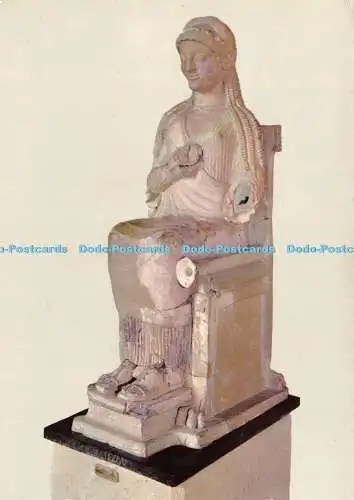 D026727 Siracusa. Museo Archeologico Nazionale. Sitzende Göttin aus Grammichele