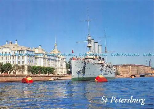 D028572 St. Petersburg. Der Cruiser Aurora. 2000