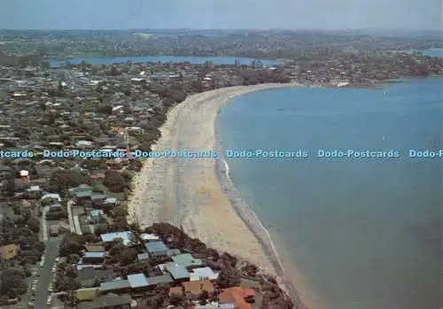 D026814 Auckland. N.Z. Blick auf Takapuna Beach mit Lake Pupuke im Hintergrund