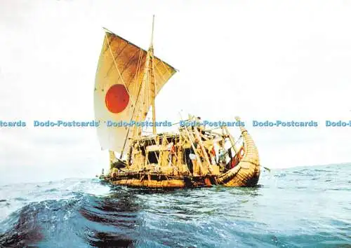 D028640 Norwegen. Das Papyrusboot RA II überquerte 1970 den Atlantik. Mitt