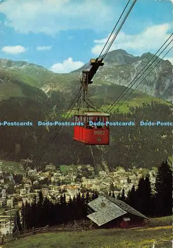 D026904 Davos. Luftseilbahn. Bramabuel Jakobshorn. Schatzalp und Schiahorner.