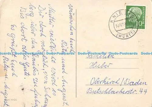 D031129 Viel Gluck im Neuen Jahre. Sortieren N GL. Grußkarte. Postkarte