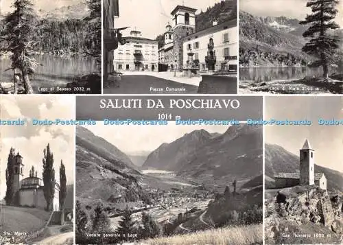 D031202 Saluti da Poschiavo. 8651. W. Hugo Kopp. M. Zanetti. Multi View