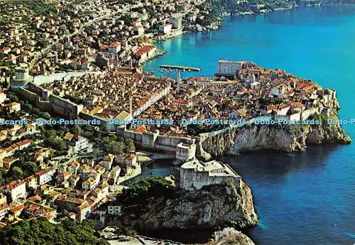 D031305 Dubrovnik. Panorama. Gesamtansicht. Turistkomerc Zagreb. S 1074. 1990