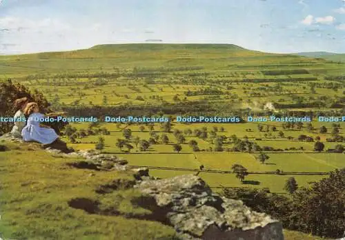 D029078 Pen Hill und Wensleydale von Scarth Nick. Farbfoto. Geo. W. Ha