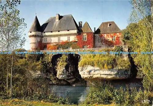 D029150 Chateaux en Perigord. Chateau de Losse. La facade sur la Vezere. Mexichr