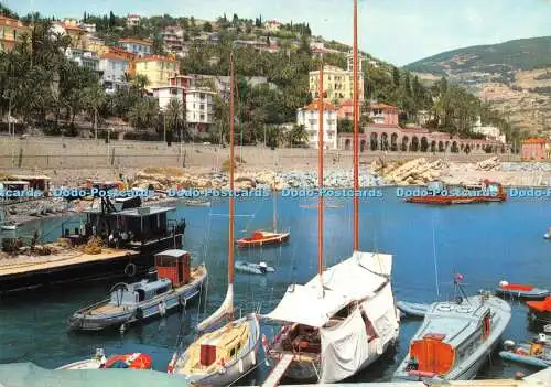 D027376 Bordighera. Blick vom Hafen. P. Marzari. Rivier Vision