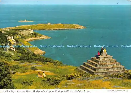 D027664 Dublin Bay. Sorrento Point. Dalkey Island von Killiney Hill. Co. Dublin